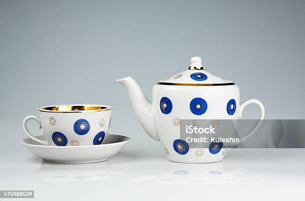 Cup And Teapot Stock Photo - Download Image Now - Tea - Hot Drink, Ornate, Tea Cup