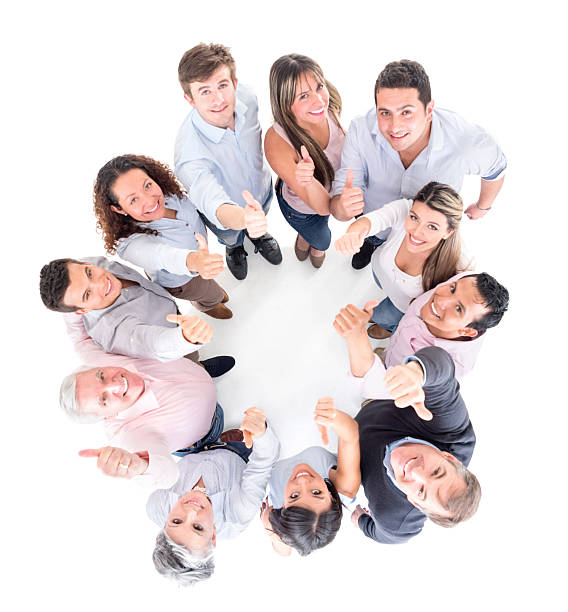 istock Casual group of people with thumbs up 475992098