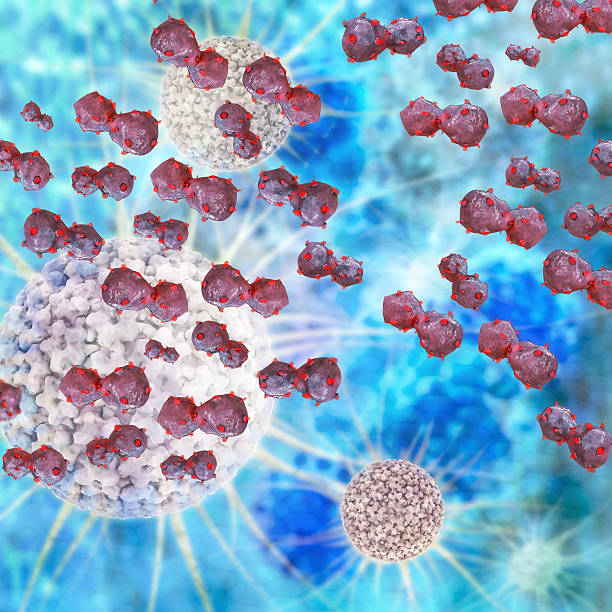 istock Lung cancer cells - 3d rendered illustration 475994237