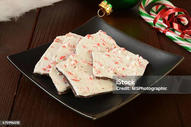 Peppermint Bark Stock Photo - Download Image Now - Plant Bark, Chocolate, Peppermint Bark