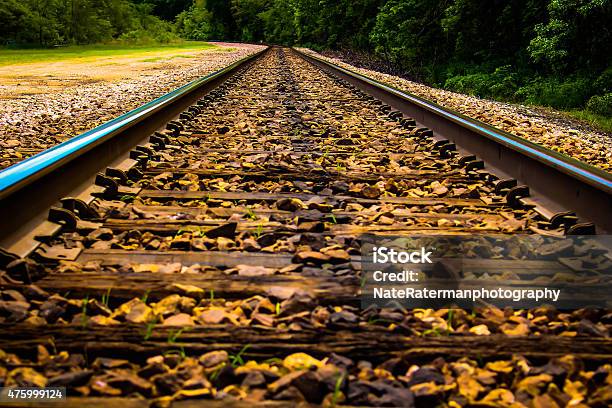 Railroad Tracks That Never Stop Stock Photo - Download Image Now - 2015, District, Horizontal