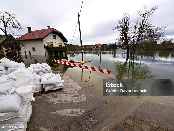 Photo libre de droit de Inondationsacs banque d'images et plus d'images libres de droit de 2014 - 2014, Arbre, Arbre couché