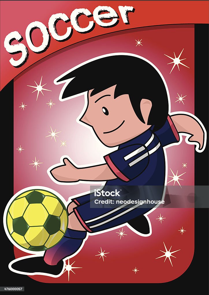 Dessin Joueur de football - clipart vectoriel de Football junior libre de droits