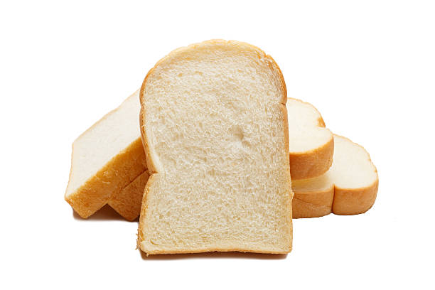 istock Slice of bread isolated on white background 476004654
