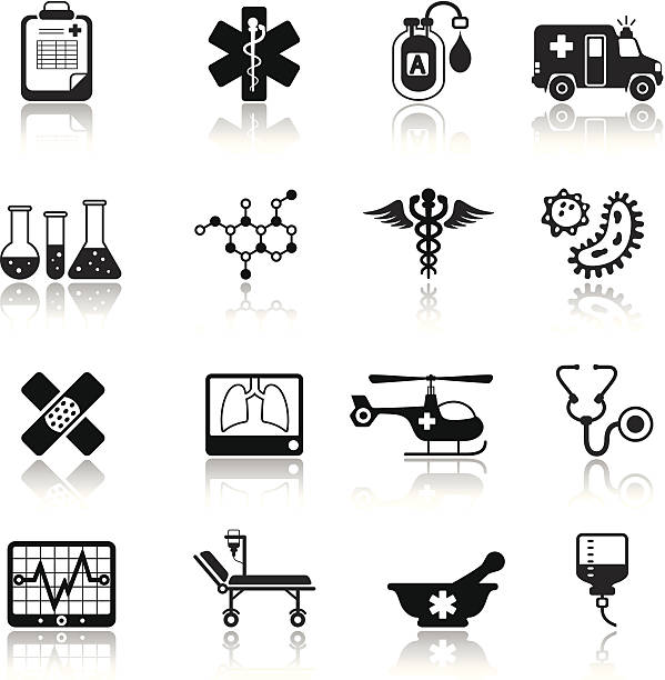 Medical Icon Set High Resolution JPG,CS6 AI and Illustrator EPS 10 included. Each element is named,grouped and layered separately. Very easy to edit.  snake anatomy stock illustrations