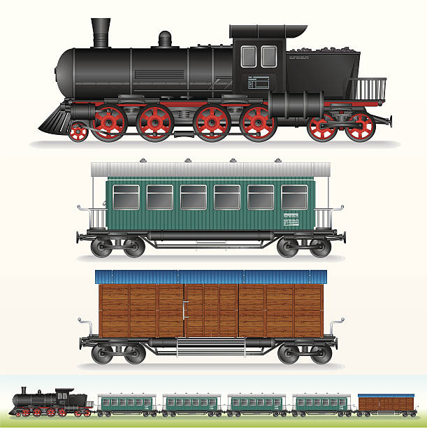 illustrations, cliparts, dessins animés et icônes de train électrique - tobacco wagon