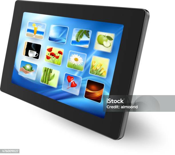 Touch Pad Pc - Immagini vettoriali stock e altre immagini di Affari - Affari, Agenda, Comunicazione