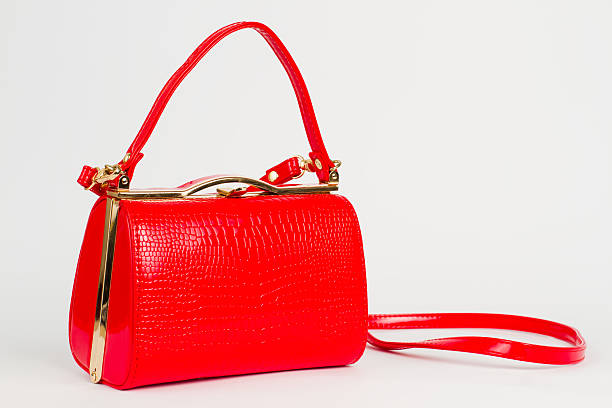 istock Stylish red women's handbag. 476010420