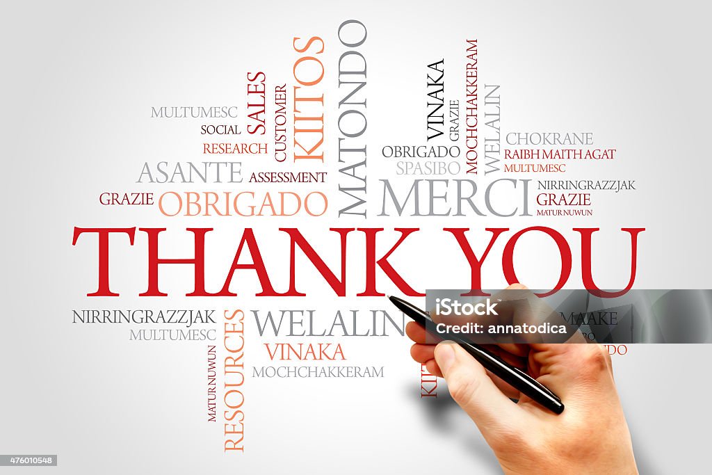 Thank You Thank You Word Cloud in different languages concept Business Stock Photo