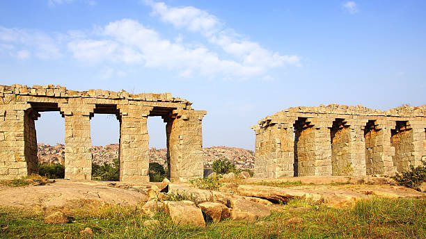 istock Ruins of ancient bridge. Hampi 476011029