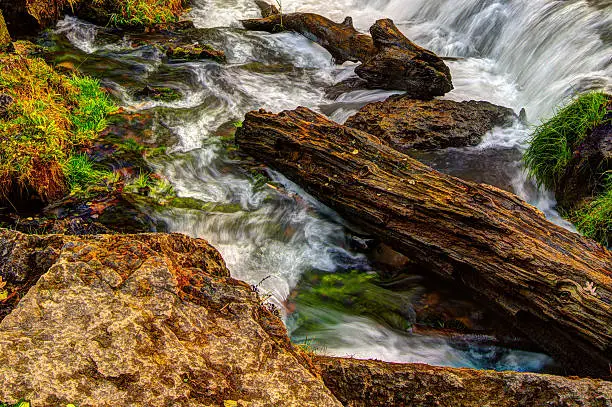 Photo of Beautiful River Waterfall in HDR High Dynamic Range