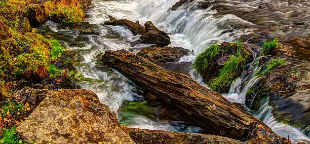 Photo of Beautiful River Waterfall in HDR High Dynamic Range