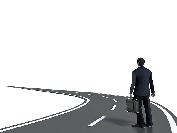 istock Businessman goes straight on his way 476013218