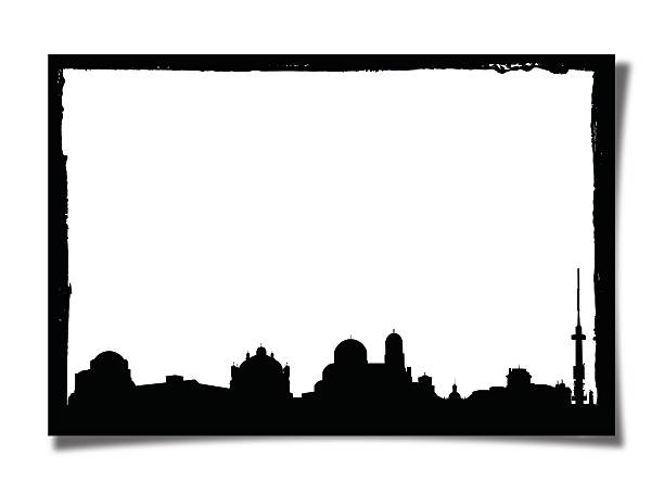 istock Grunge Photo Frame With Silhouette of Sofia 476013858
