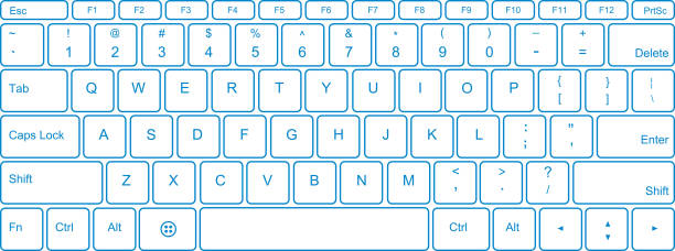 tastatur - computertastatur stock-grafiken, -clipart, -cartoons und -symbole