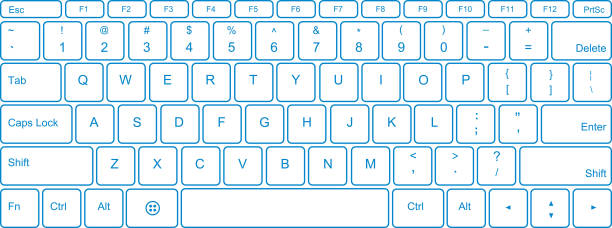 Keyboard File format is EPS10.0.  computer key stock illustrations