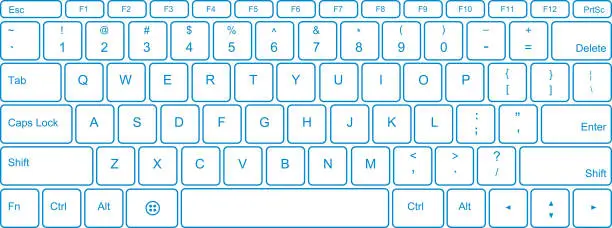 Vector illustration of Keyboard