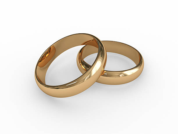 istock Pair of wedding rings 476019130
