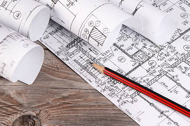 istock Projects of houses on the background 476019458
