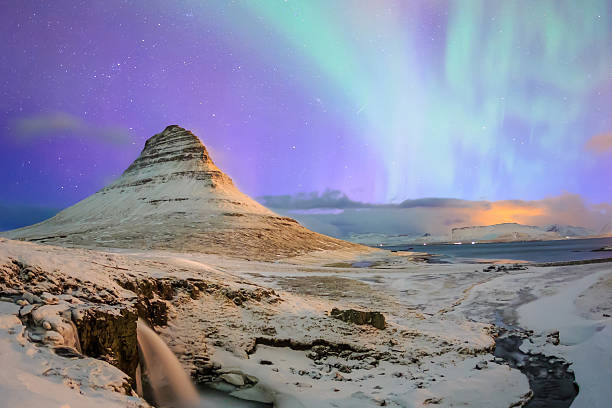 istock Spectacular northern lights appear over Mount Kirkjufell 476020616