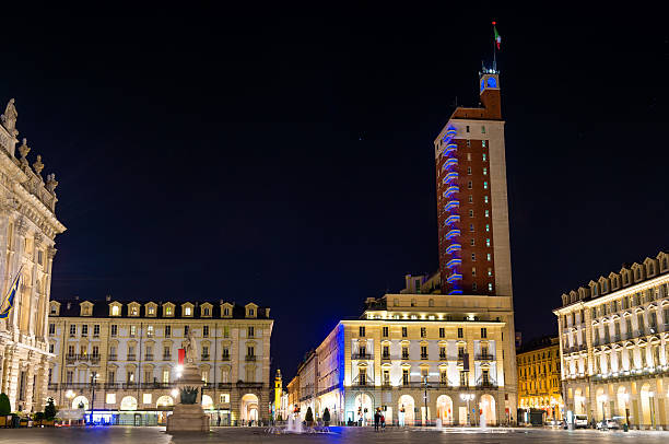 istock Castello Square in Turin at night - Italy 476020650