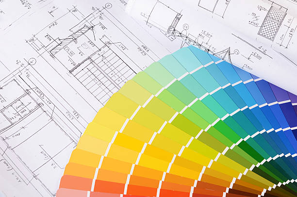 istock Projects of houses with color palette 476022566