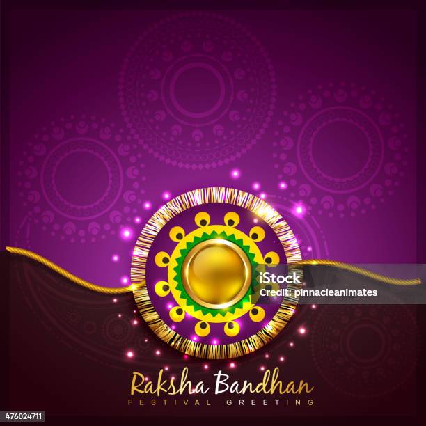 Stylish Rakhi Design Stock Illustration - Download Image Now - Abstract, Bonding, Celebration