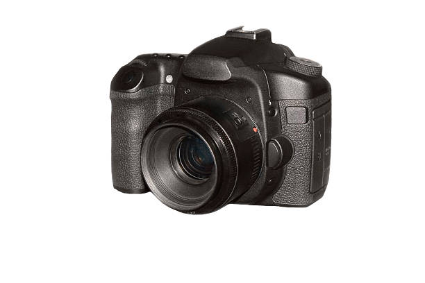 istock Professional photo camera isolated over white background 476027067