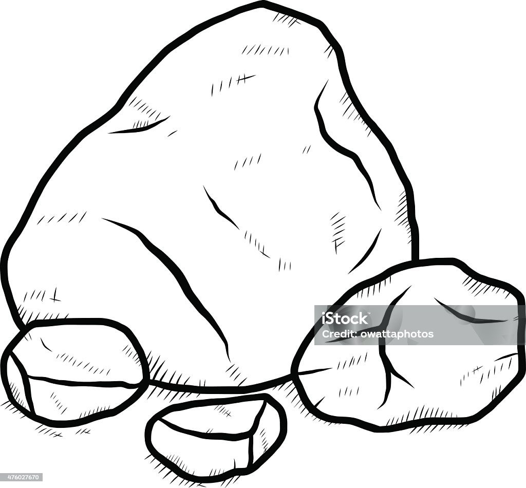Stack Of Rocks Stock Illustration - Download Image Now - Black And White,  Rock - Object, Drawing - Art Product - iStock