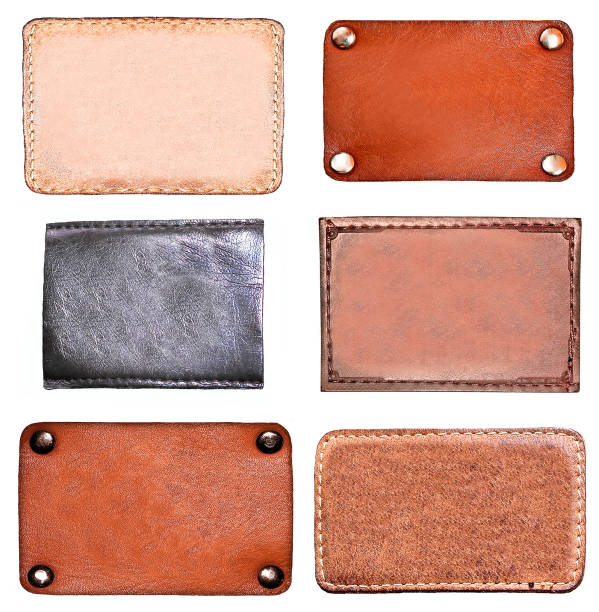 istock Set of leather blank labels 476027811