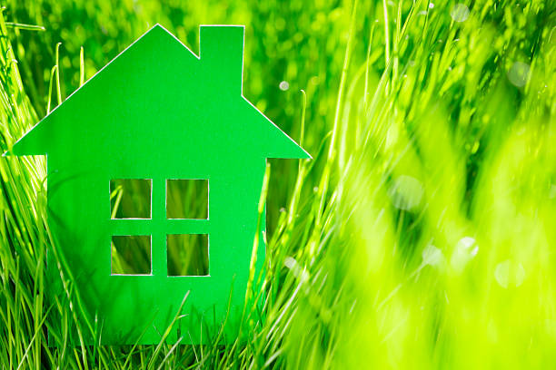 istock Green paper house 476027823