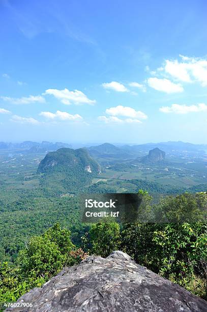 Beautiful Landscape From Mountain Peak Rock Thailand Stock Photo - Download Image Now