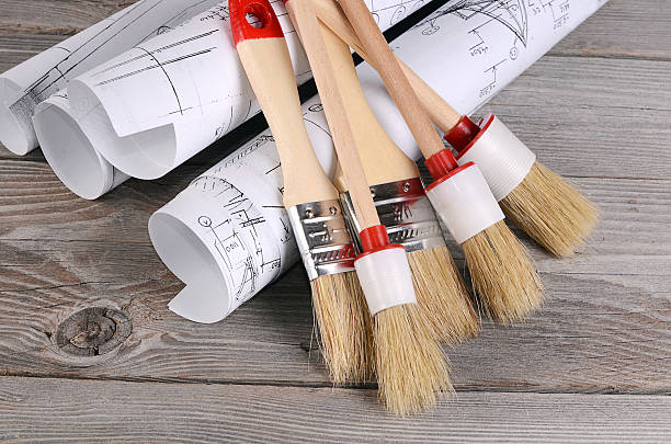 istock Projects of houses on the background 476028340