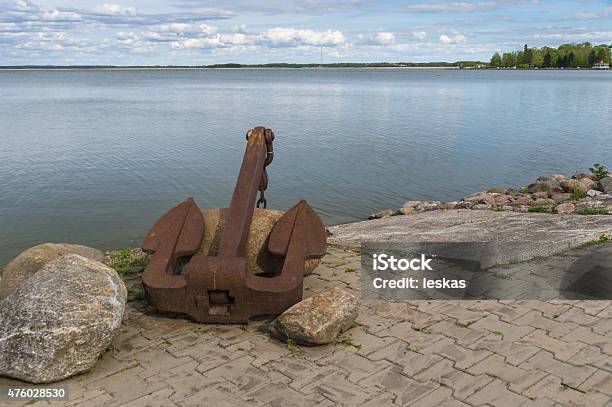 Old Rusty Anchor On Sea Coast Stock Photo - Download Image Now - 2015, Anchor - Vessel Part, At The Edge Of