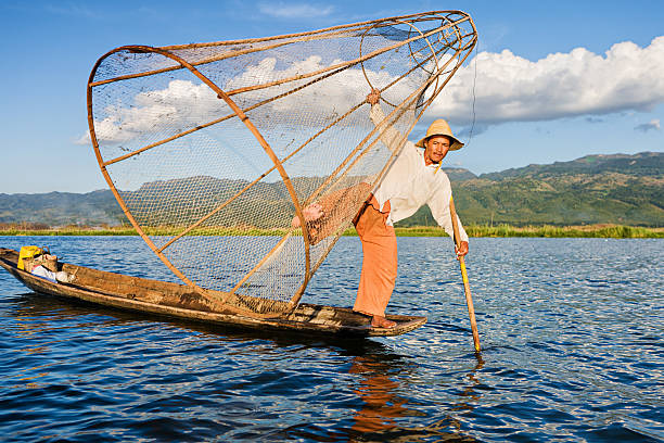 istock Fisherman on Inle Lake, Myanmar 476031234