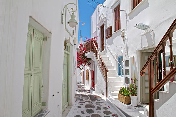 istock Mykonos Town Back Street 476031631