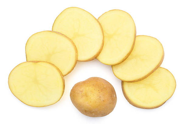 istock slices of potato on white with clipping path 476032325