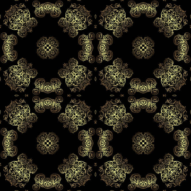 istock Decorative art, geometric pattern, symmetrical illustration, abstract fractals, seamless ornament. 476033121