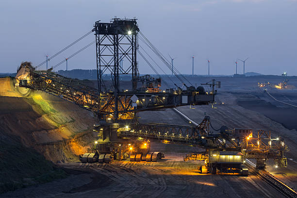 istock bucket-wheel excavator in open-cast coal mining 476038052