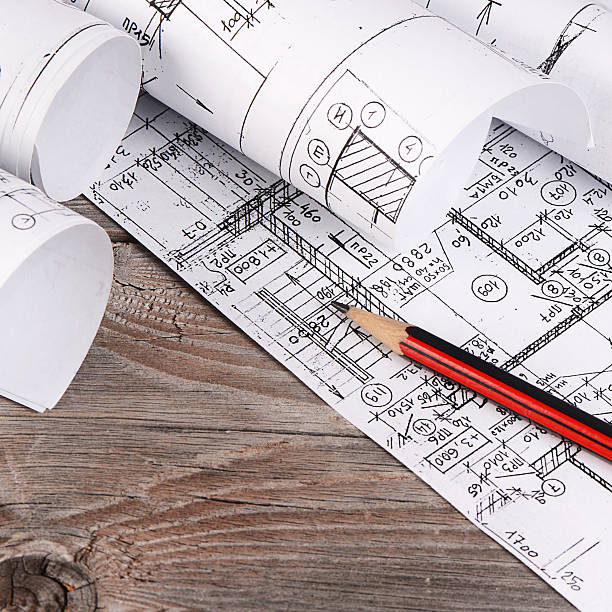 istock Projects of houses on the background 476039394