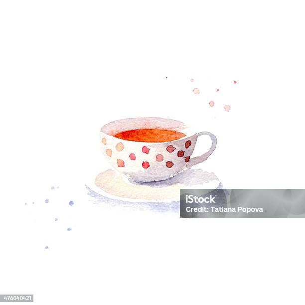 Watercolor Teacup Stock Photo - Download Image Now - Tea Cup, Watercolor Painting, Watercolor Paints