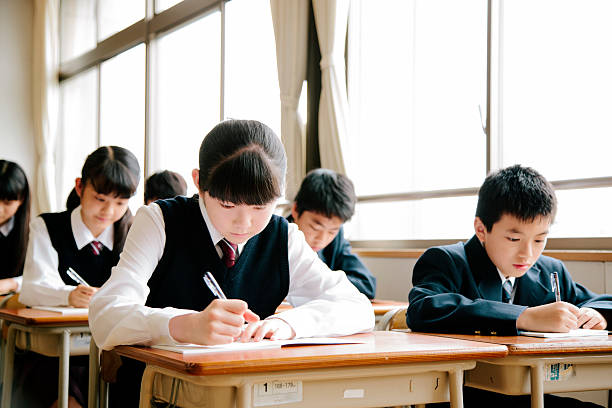 istock High school students, seven teenagers working in a classroom, Japan 476041008