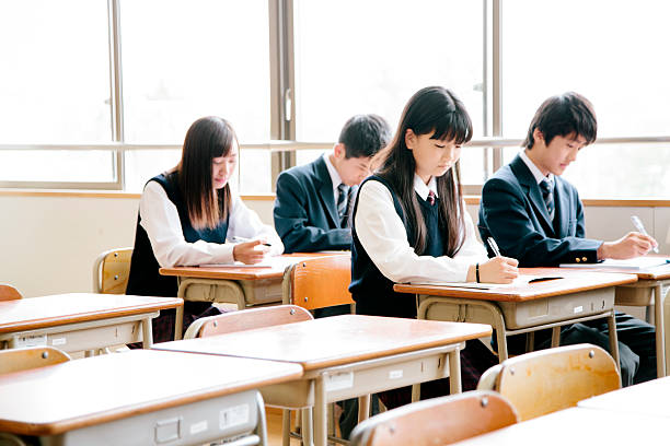 istock High school students, teenagers studying in a classroom, Japan 476041058