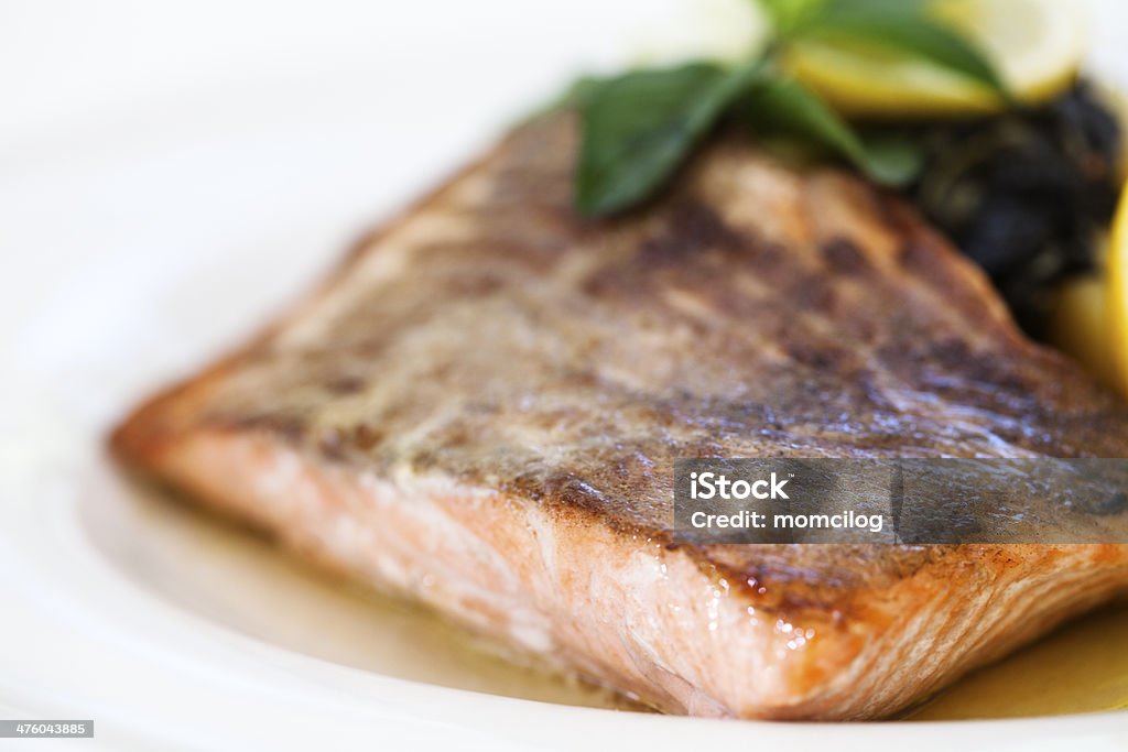 Filetto di salmone - Foto stock royalty-free di Alimentazione sana