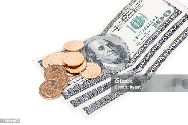 Gold Over Money Stock Photo - Download Image Now - Dollar Sign, Gold - Metal, Gold Colored