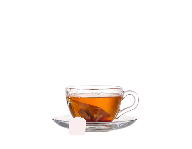 istock Tea in glass cup isolated on white background 476051448
