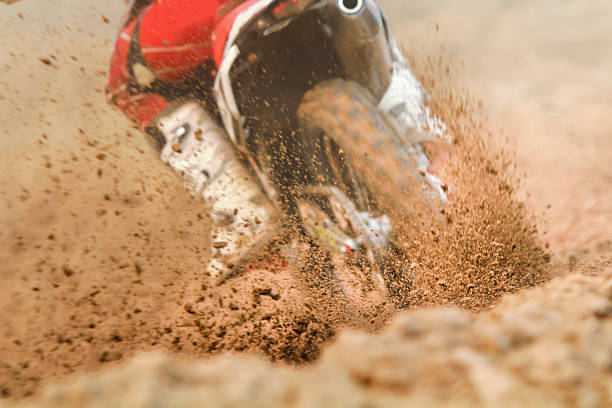 istock Debris from a motocross race 476053764
