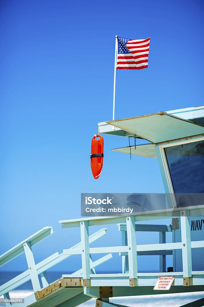 Torre de salvamento em Venice beach, Los Angeles, Califórnia - Foto de stock de Cidade de Los Angeles royalty-free