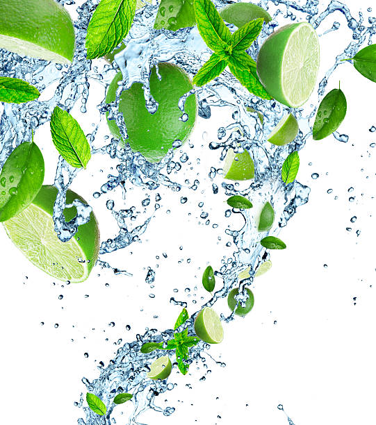 istock Limes and Splashing water 476062775