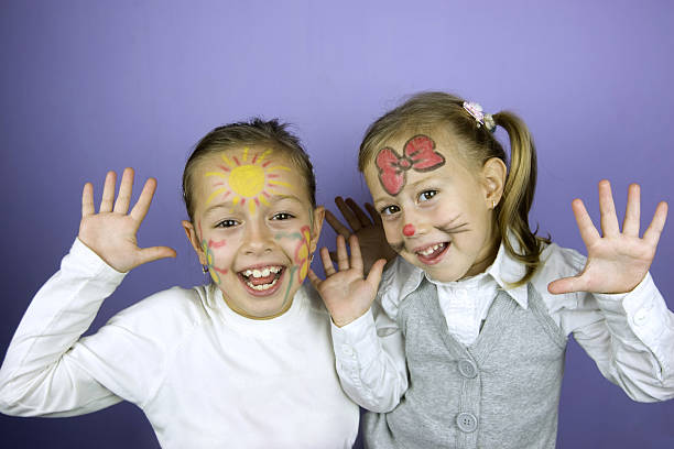 carnival - face paint human face mask carnival fotografías e imágenes de stock